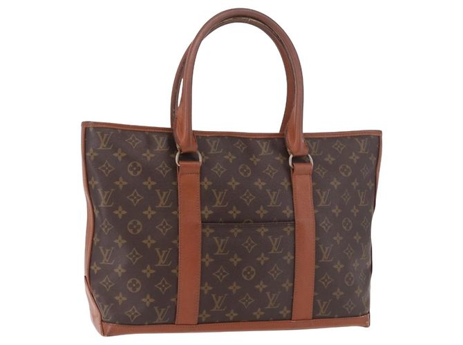 LOUIS VUITTON Monogram Sac Weekend PM Tote Bag M42425 LV Auth 191711 Monogramma