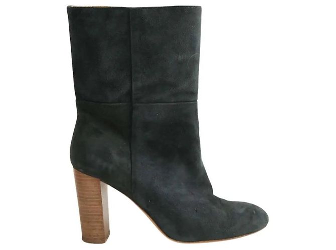 Botas Ba&Sh de ante verde Talla 40