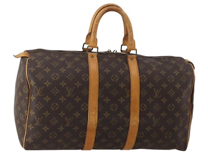LOUIS VUITTON Monogram Keepall 45 Boston Bag M41428 LV Auth 190104 Monogramm