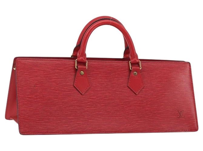 LOUIS VUITTON Epi Sac Triangle Handtasche Rot M52097 LV Auth mr2580A
