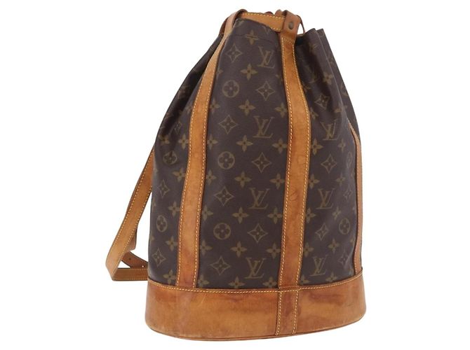 LOUIS VUITTON Bolsa de Ombro Monogram Randonnee PM M42243 LV Auth 191588