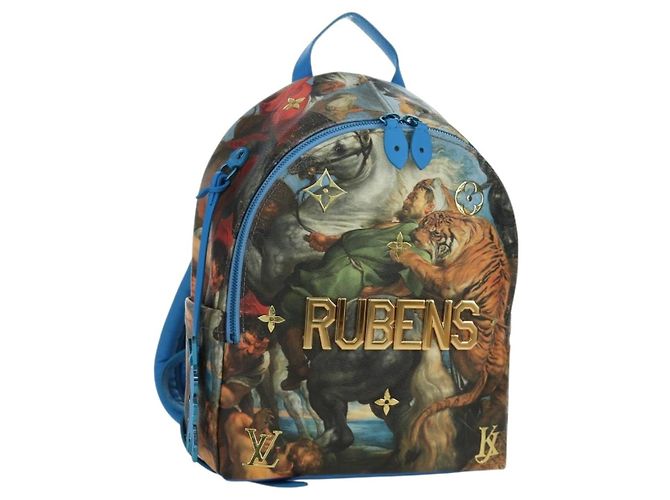 LOUIS VUITTON Masters Collection Palm Springs PM Backpack M43335 Auth BSZ693SAM Blu