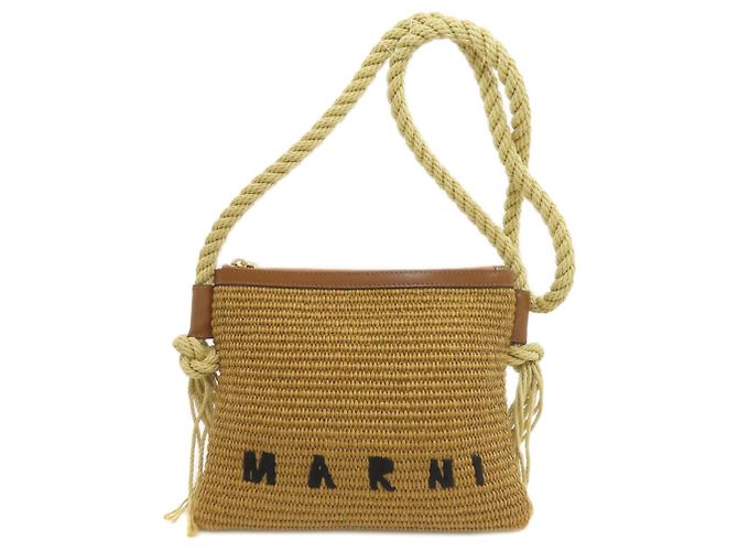 Pochette e borsa a tracolla Marni Tropicalia Marcel Zip Marrone