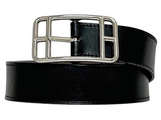 Hermès Hermes Cap Cod Ledergürtel Braun Schwarz 