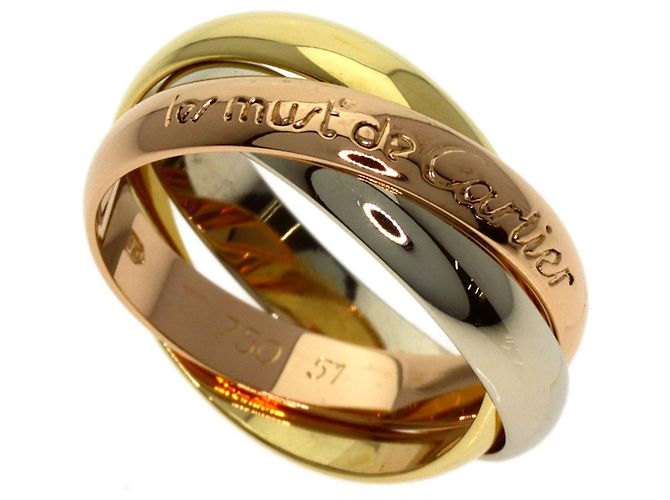 Anello Trinity in oro 18K Cartier Rosa Bianco Giallo