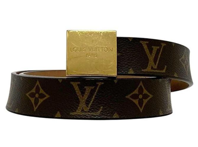 Cinto Louis Vuitton em Canvas Monogram Standard Marrom