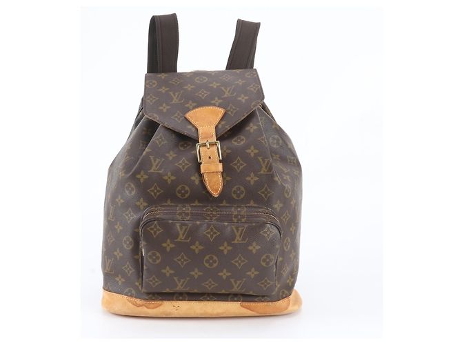 Sac à dos Louis Vuitton Monogram Montsouris GM Marron Monogramme