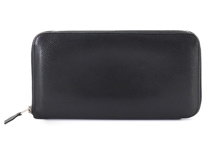 Hermès Hermes Azap Long Classic Round Wallet Black