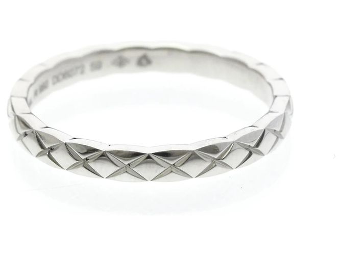 Anello Chanel Coco Crush Mini Model Band in Platino Argento