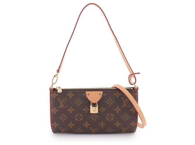 Sac à main Louis Vuitton Monogram Pochette Tirette Mini Marron