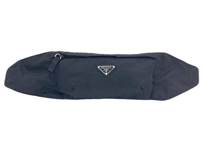 Borsa a tracolla con logo VA0180 Prada Nero