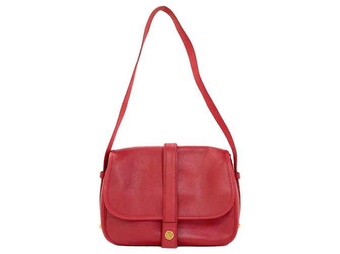 Hermès Sac à épaule Hermes Noumea Gold Hardware Rouge