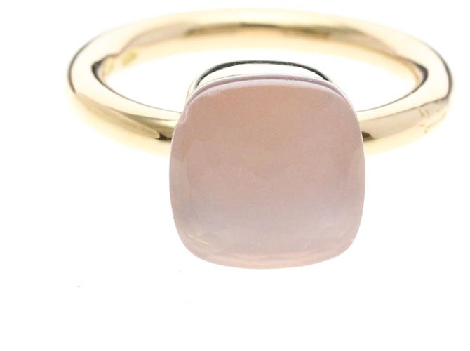 Pomellato Nude Classic Ring in Roségold und Quarz Golden