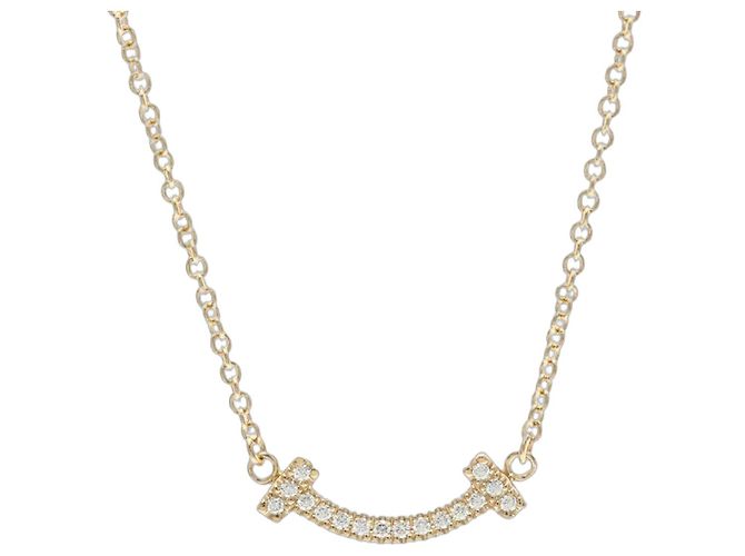 Tiffany & Co Collana Tiffany T Smile Micro Size D'oro