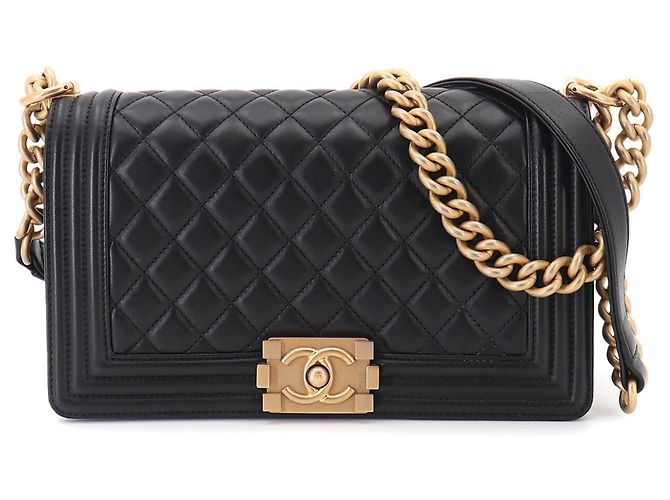 Borsa a Spalla Chanel Boy Chain Nero