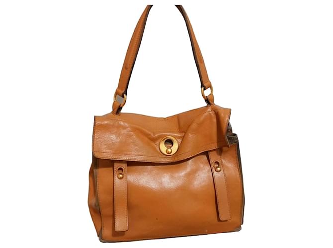 Yves Saint Laurent Muse Two Ledertasche in Tan Braun 