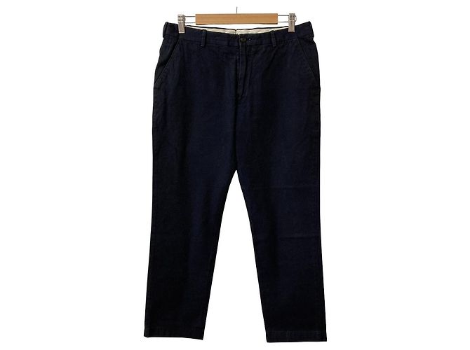 Alfred Dunhill Pantalones chino de algodón Dunhill Azul