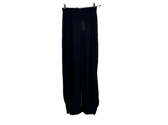 Autre Marque Pantalone nero trasparente