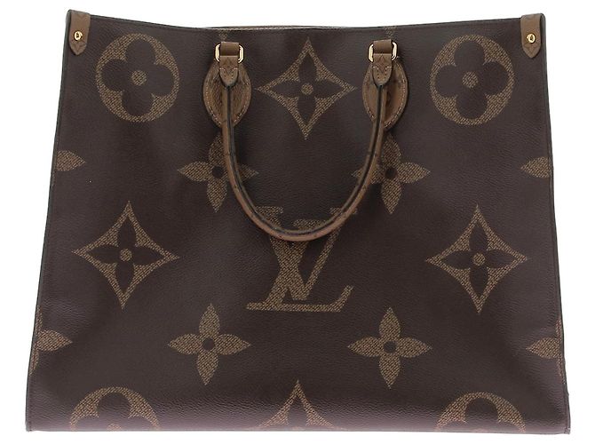 Louis Vuitton Sac Cabas Onthego Monogramme Cuir Marron