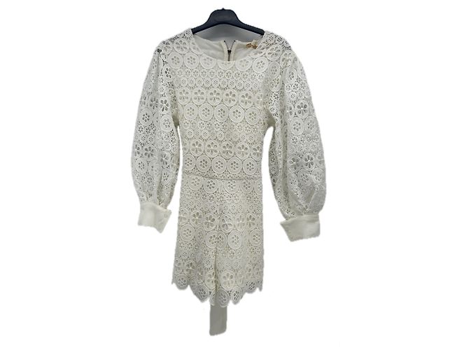 Mono corto Maje blanco de poliéster talla 36