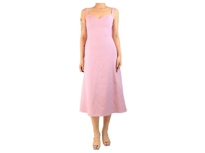 Autre Marque Lila Midikleid - Größe UK 8