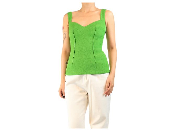Autre Marque Green Thistle Top - Größe UK 8 Grün