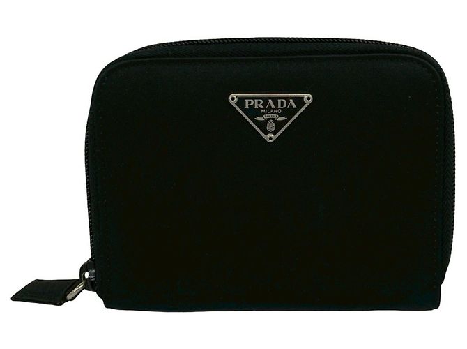 Prada Black Nylon Bi-fold Wallet
