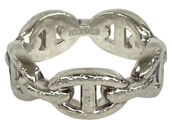 Ring Bague Enchainée Hermès en Argent 925 Argenté 