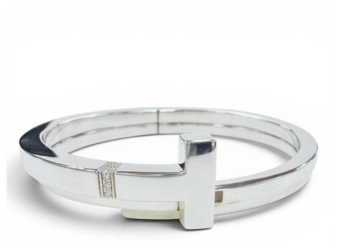 Tiffany & Co Tiffany T Square Wrap Armreif Silber