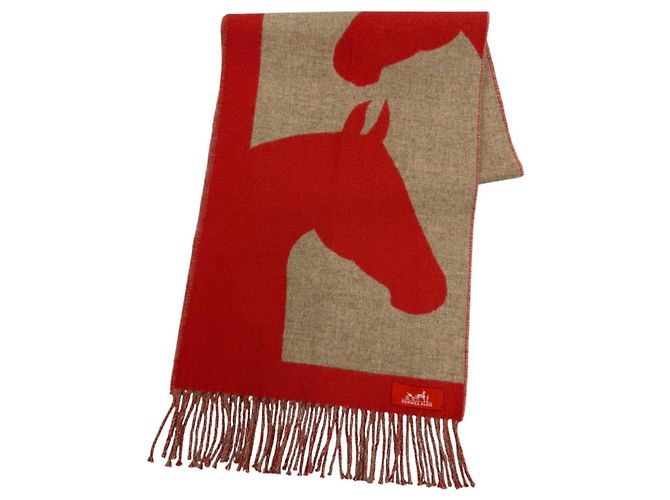 Hermès Stola Hermes Love Story Rosso Beige