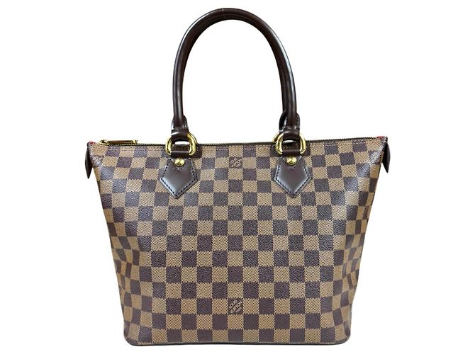 Bolsa Louis Vuitton Saleya PM Damier Marrom