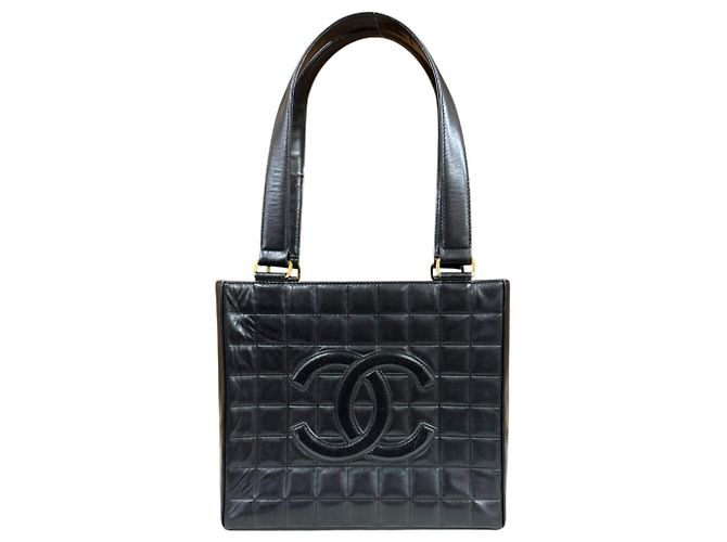 Borsa Tote Chanel Chocolate Bar Nero