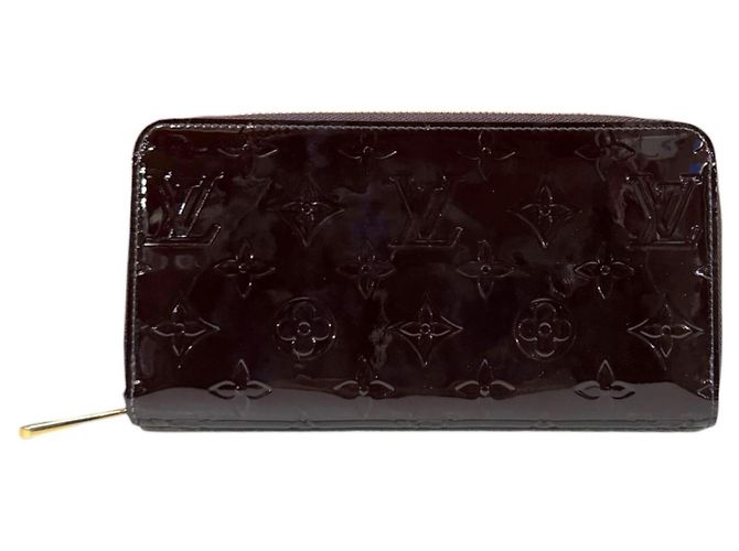 Cartera Zippy Monogram Vernis Louis Vuitton Burdeos Púrpura