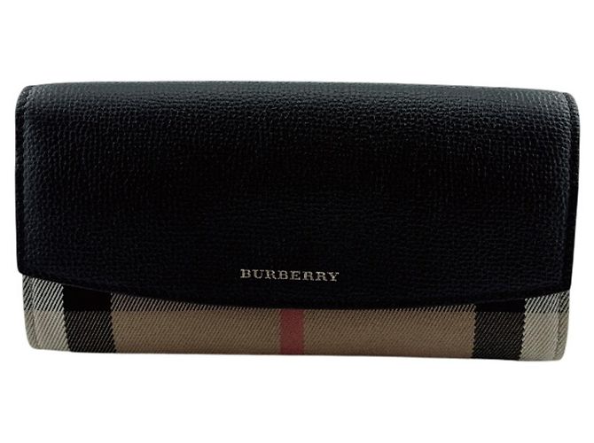 Burberry Black Long Wallet