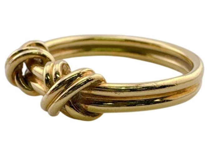 Tiffany & Co Anello Tiffany Double Signature Band D'oro