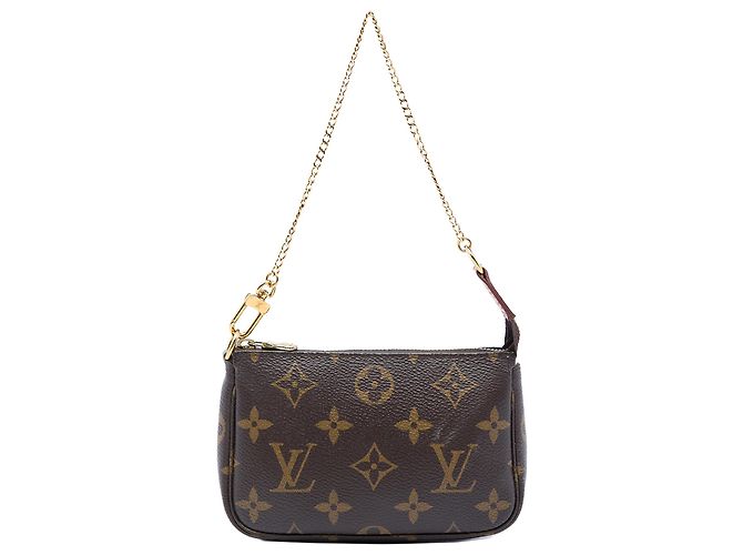 Louis Vuitton Marrom Monogram Mini Pochette Accessoires