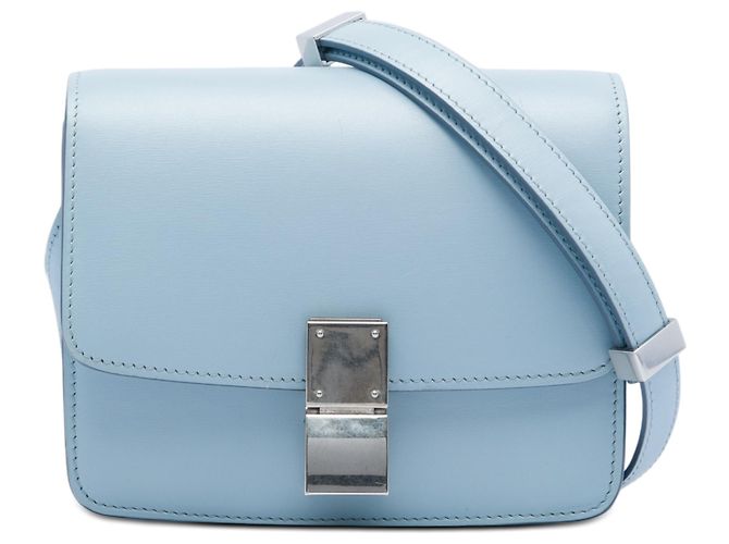 Céline Celine Blue Small Calfskin Classic Box Bleu Bleu clair