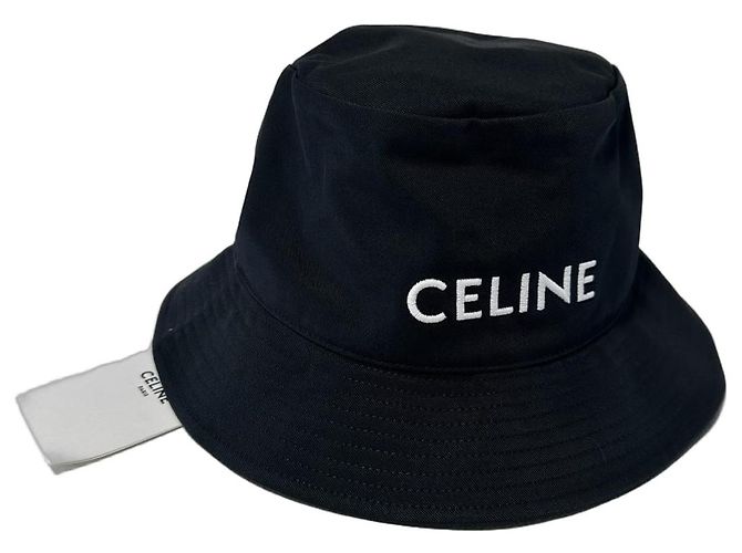 Céline Celine Sombrero Bucket Logo - Negro - L