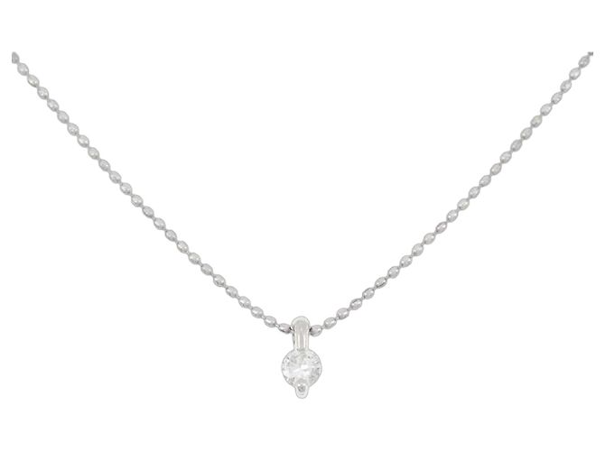 Autre Marque Collana con Diamanti Pt900 Pt850 Argento