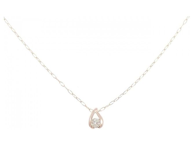 Autre Marque Collar de oro rosa K10 y diamantes