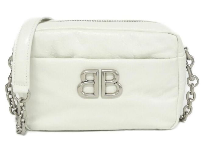Bolsa de ombro Balenciaga Monaco Camera em couro de bezerro