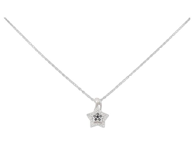 Autre Marque Au750 Diamant-Halskette Silber