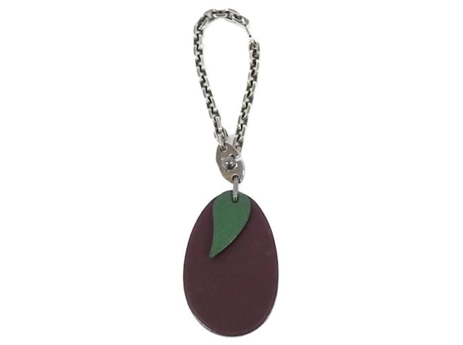 Hermès PRUNE Fruits Box Calf Key Holder Purple 