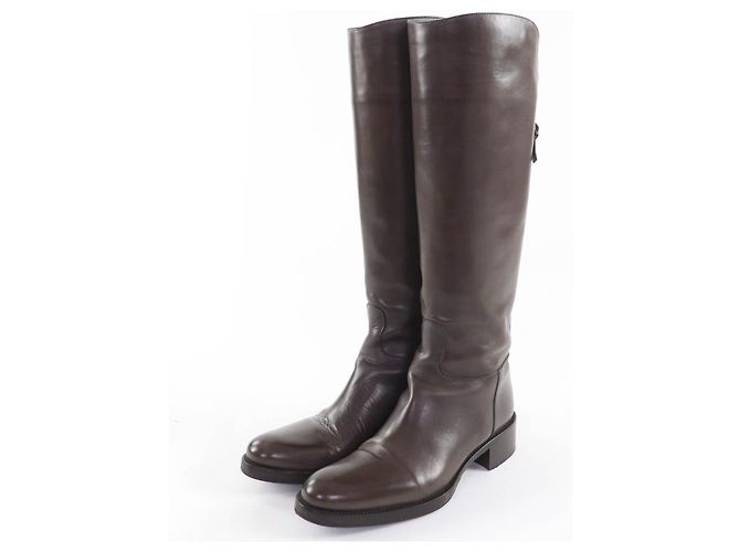 Autre Marque Bottines en cuir Sartore Bronze Marron foncé