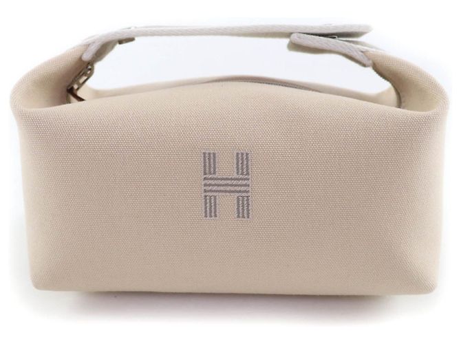 Hermès Bride a PM Cotton Pouch Beige