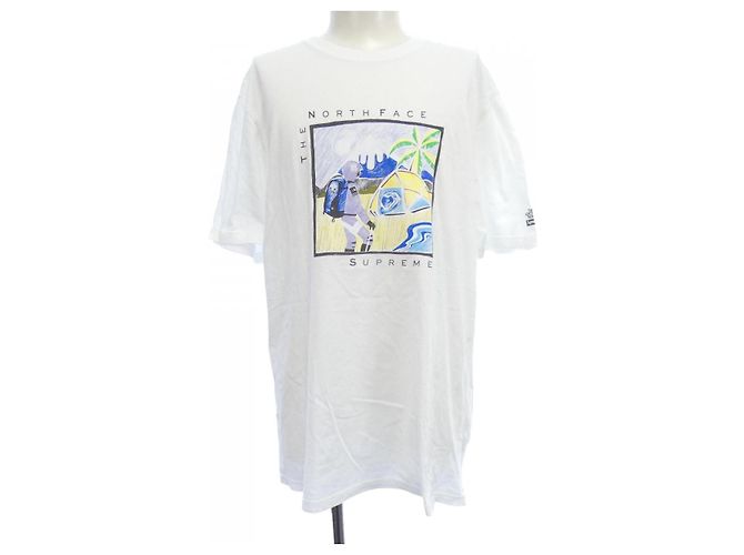 Camiseta de algodón Supreme The North Face Blanco