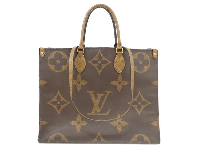 Borsa Tote Louis Vuitton OnTheGo Monogram Giant Marrone