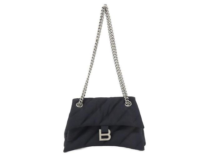 Borsa a tracolla Balenciaga CLUSH CHAIN SMALL in nylon Nero