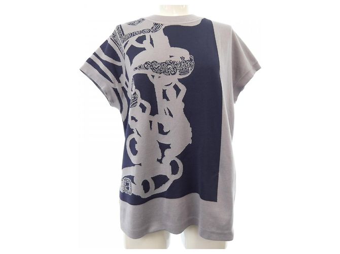 Hermès Hermes Wool Silk Knit Blue