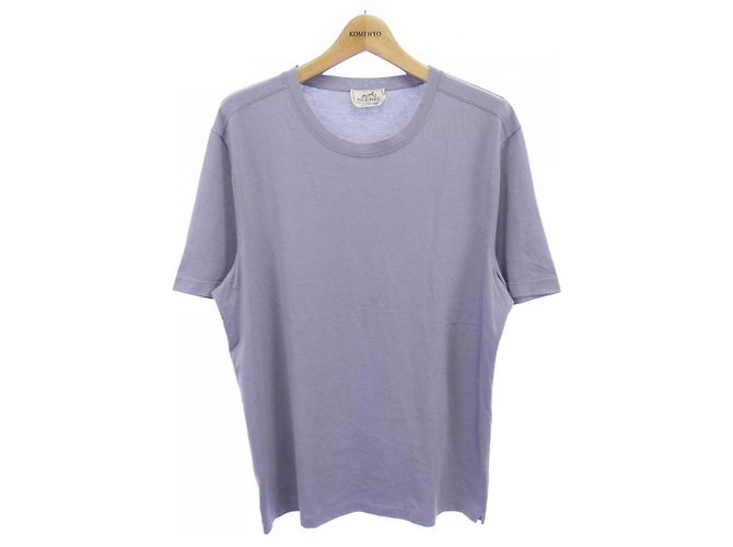 Hermès Camiseta de algodão Hermes XXL Roxo